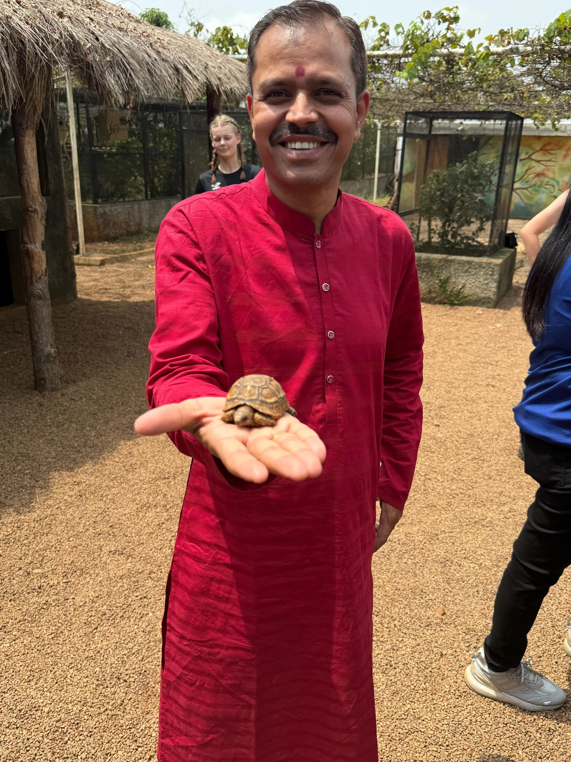 Image of Dr. Karthik Jha with a client 18